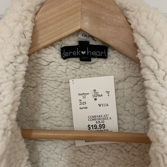 Derek Heart - Sherpa Cardigan Sweater - Size XS (NWT) - Picture 4 of 6